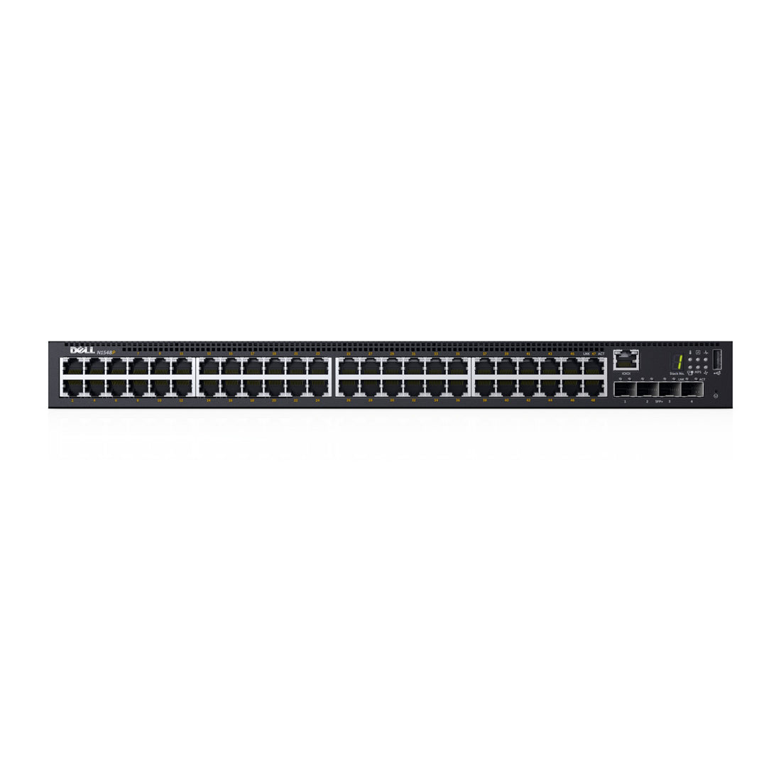 DELL N1548P - NETWORKING N1548P 48*1GB RJ-45 4-SFP+ POE+ SWITCH (1*PSU) - Used