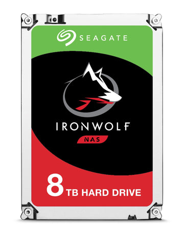 SEAGATE ST8000VN0022 - IRONWOLF NAS 8TB 7.2K 3.5INCH SATA HDD - Refurbished