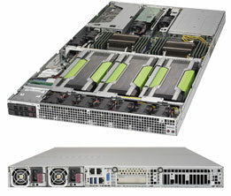 Supermicro SYS-1029GQ-TRT - 1029Gq-Trt 1U 2*SFF 4*Gpu Rackmount Server - Refurbished