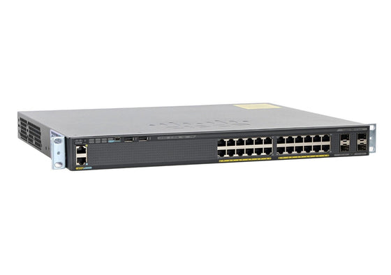 CISCO WS-C2960X-24PS-L - C2960X 24*1GB RJ-45 4-SFP POE+ 370W L2 SWITCH - Refurbished