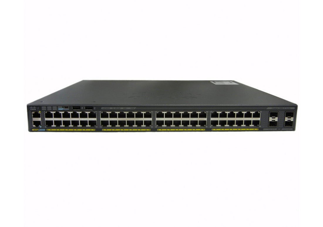 CISCO WS-C2960X-48FPS-L - C2960X 48*1GB RJ-45 4-SFP POE+ 740W L2 SWITCH - Refurbished