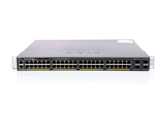 CISCO WS-C2960X-48LPS-L - C2960X 48*1GB RJ-45 4-SFP POE+ 370W L2 SWITCH - Refurbished