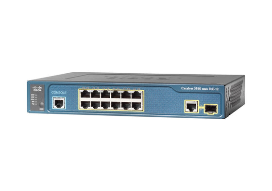 CISCO WS-C3560CX-12PC-S - CATALYST 3560-CX SMI 12-PORT 10/100IP-BASE SWITCH - Refurbished