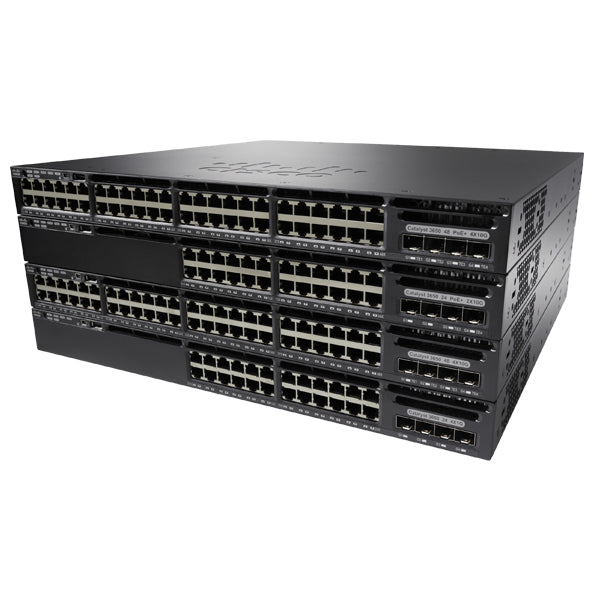 CISCO WS-C3650-24PWS-S - CATALYST 3650-24P LAYER 3 SWITCH 3*FANS 1*PSU - Refurbished