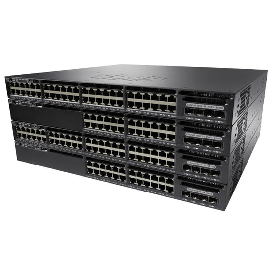 CISCO WS-C3650-24PWS-S - CATALYST 3650-24P LAYER 3 SWITCH 3*FANS 1*PSU - Refurbished