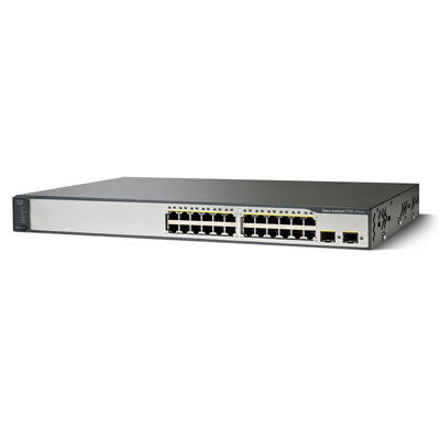 CISCO WS-C3750V2-24PS-S - C3750V2 24*10/100 2-SFP POE 370W L2 SWITCH - Refurbished