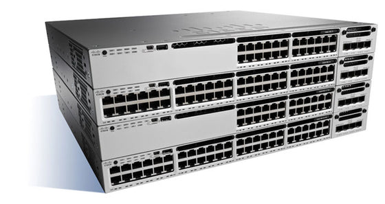 CISCO WS-C3850-24P-S - 24 PORT POE IP BASE ETHERNET SWITCH - Used