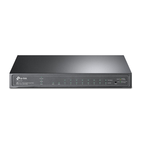 TP-LINK 8 PORT GB SMART POE SWITCH WITH 2 SFP SLOTS - Factory sealed